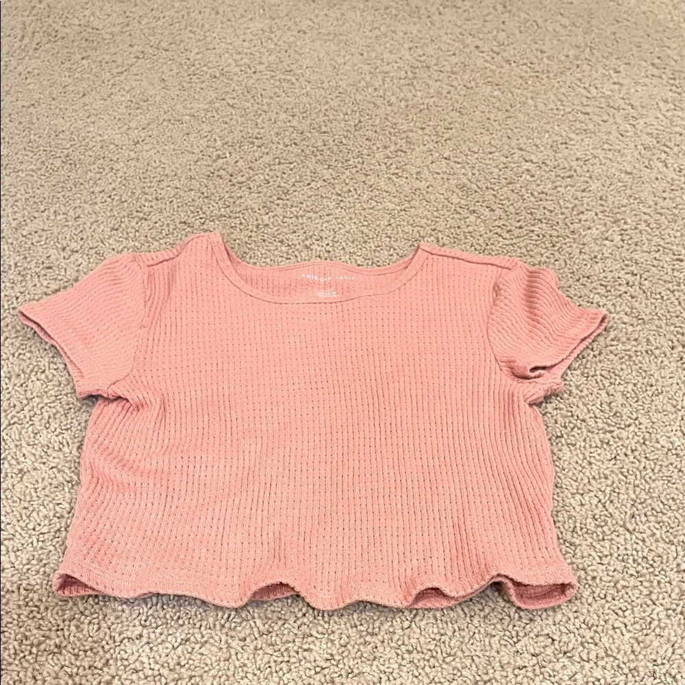 American Eagle Outfitters Peach Short Sleeve Tee